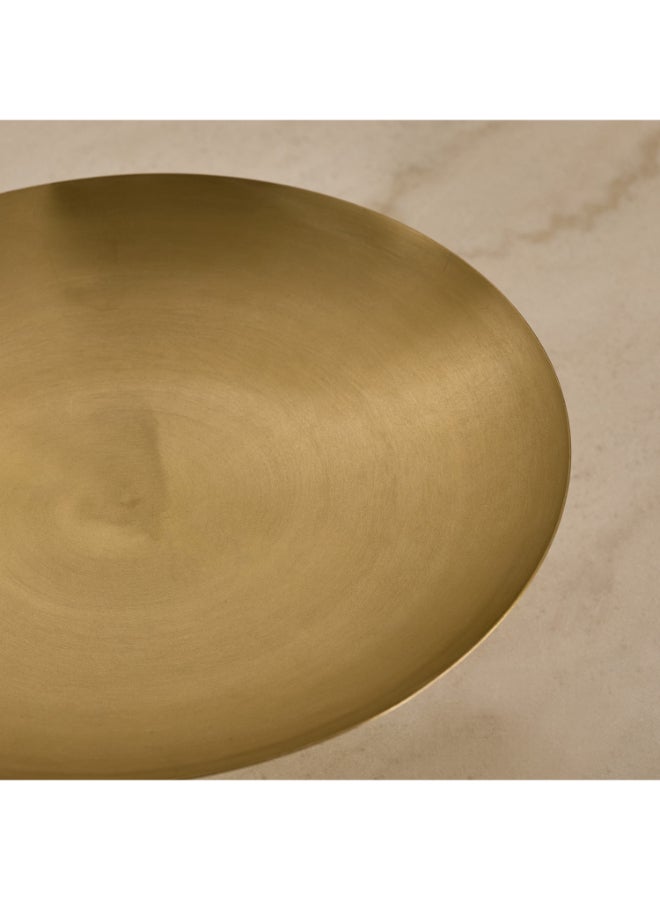 Home Box صينية مزخرفة ذات قاعدة رخامية - ذهبية - Image 2